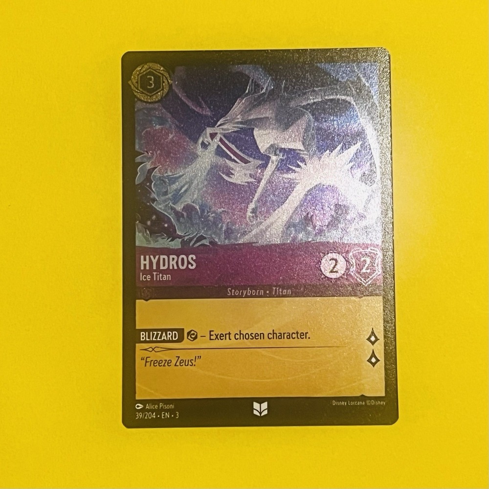 Disney Lorcana Hydros –‎ Ice Titan #39/204 Cold Foil Storyborn Titan